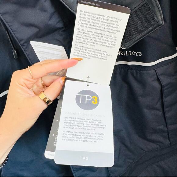 NEW Henri Lloyd $995 Black Transocean Jacket Waterproof Rain Sailing Coat S - Picture 11 of 15